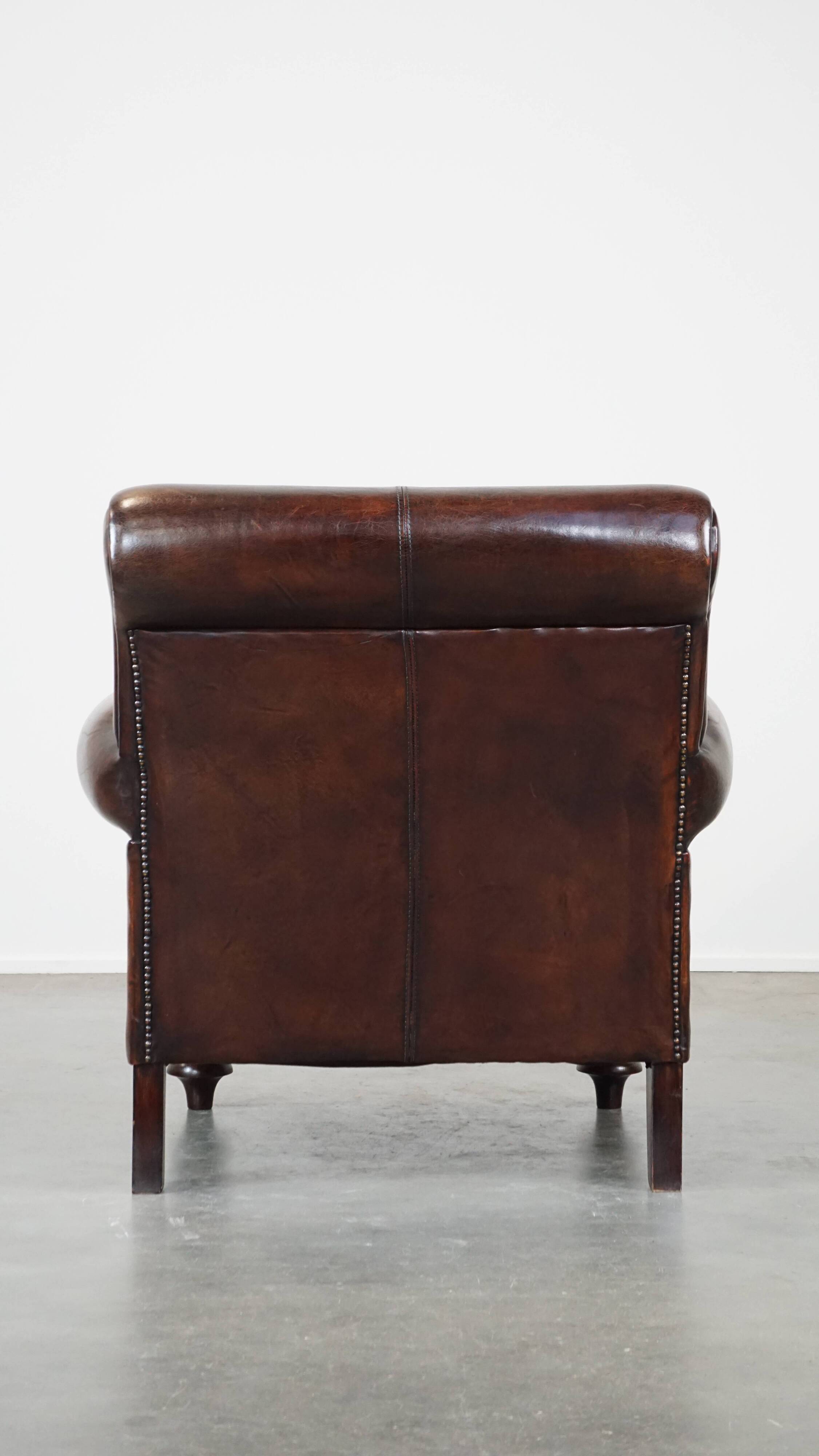 Sheep leather armchair