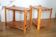 Pair of solid pine bedside tables, 1980
