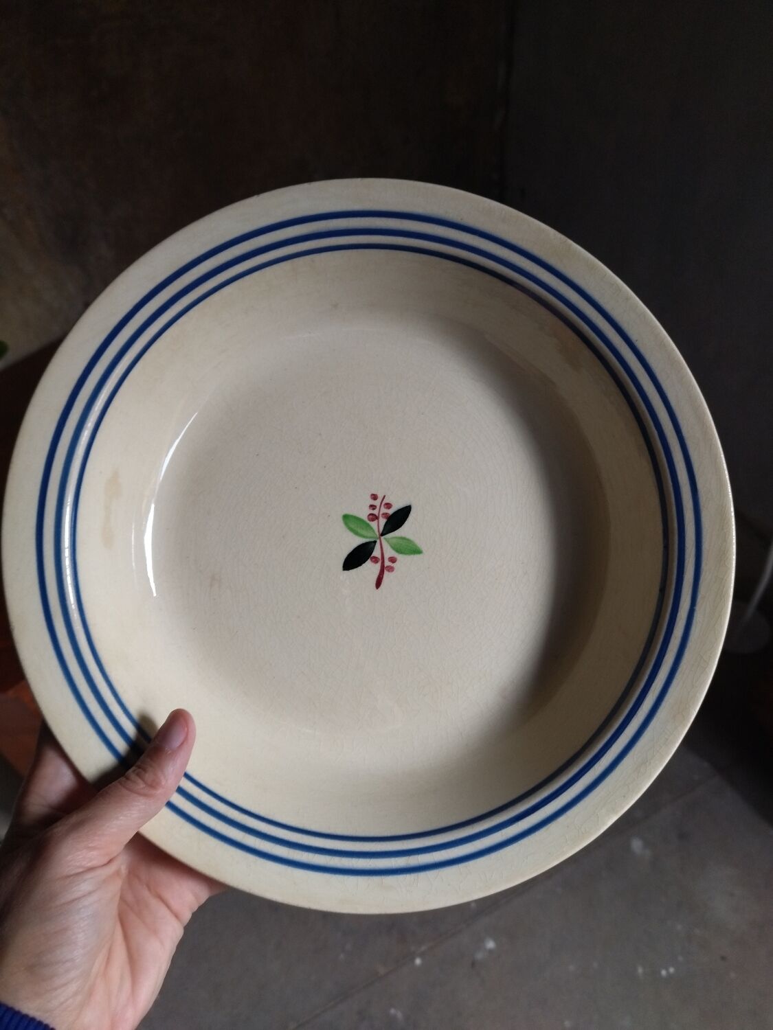 Lot plates of Gien - Model Yvonne