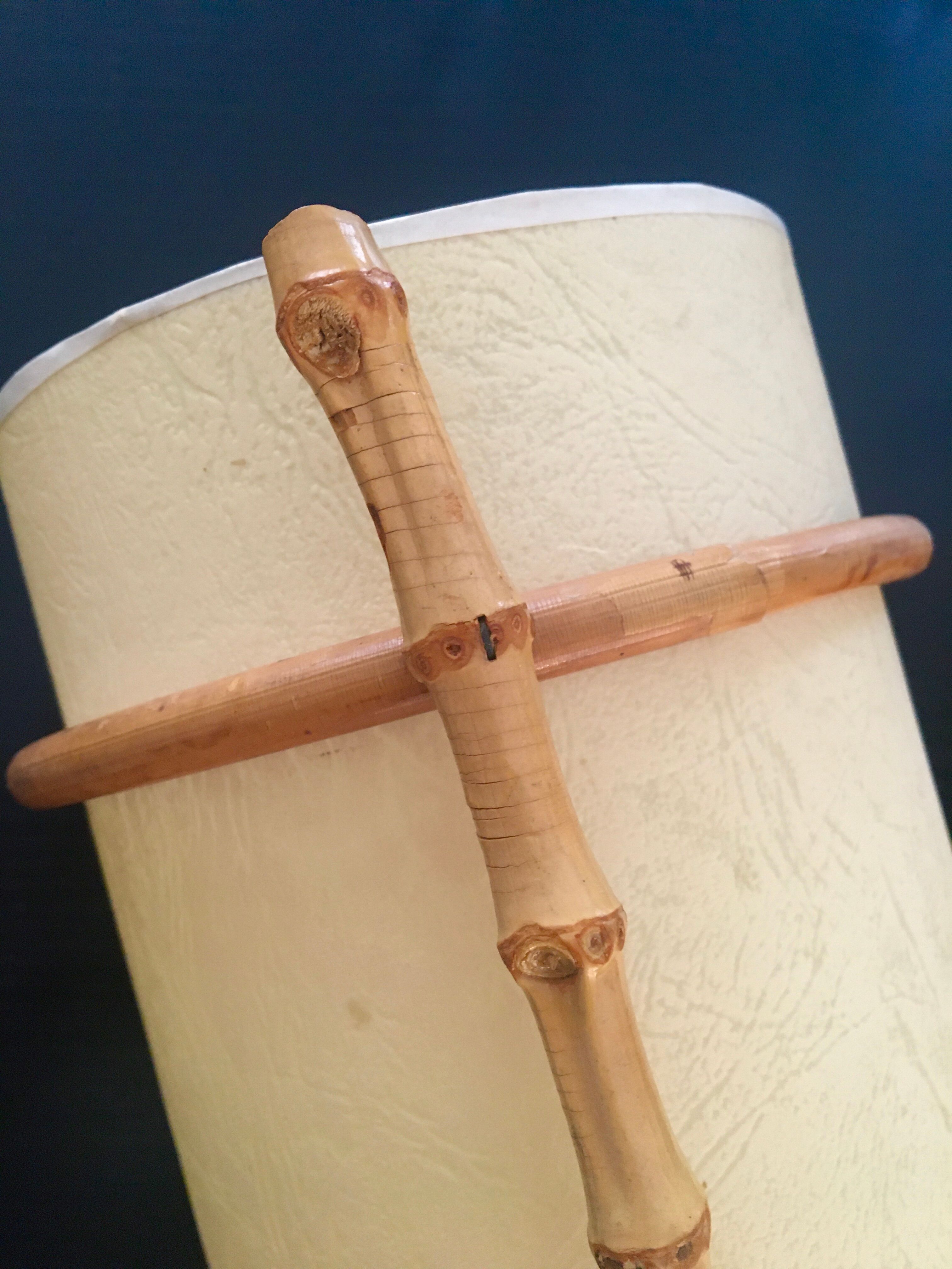 Bamboo lamp and paper