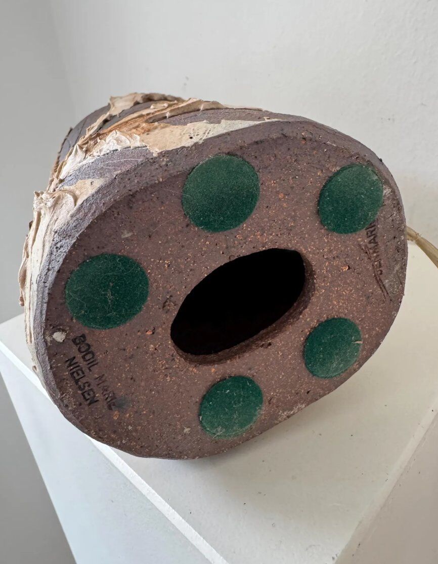 Stoneware table lamp from Bodil Marie Nielsen, 1970s