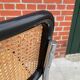 Chaise en chrome et noir