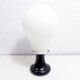 Table lamp made entirely of black and white glass, 1980
