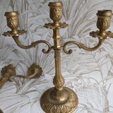 Chandeliers en bronze style Louis XVI