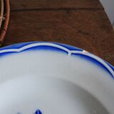 Set of 2 deep plates Digoin Sarreguemines model Marsac