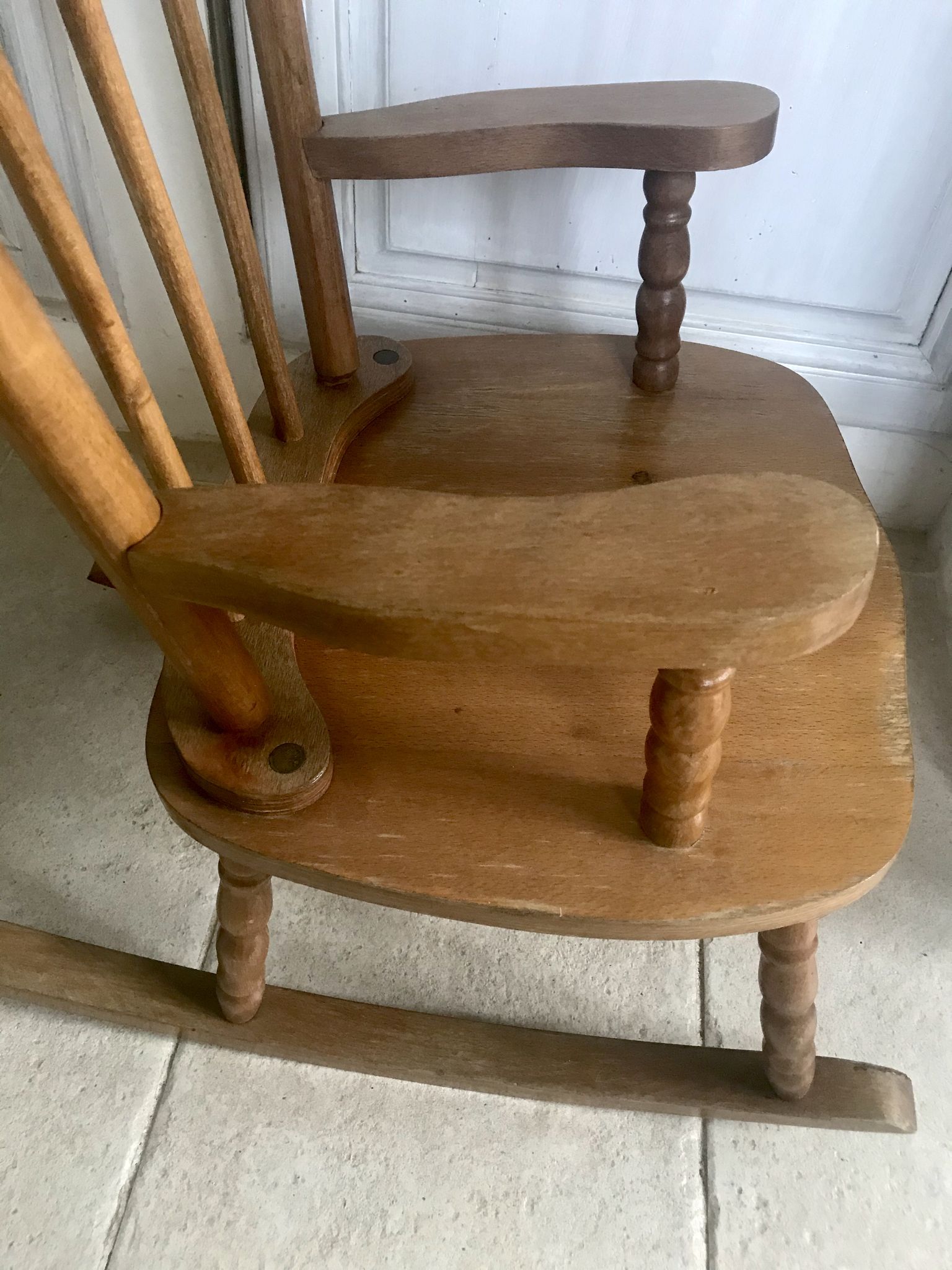 Rocking-chair enfant en hêtre