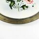 Art Nouveau tray, silver-plated brass, white porcelain, Austria, early 20th century