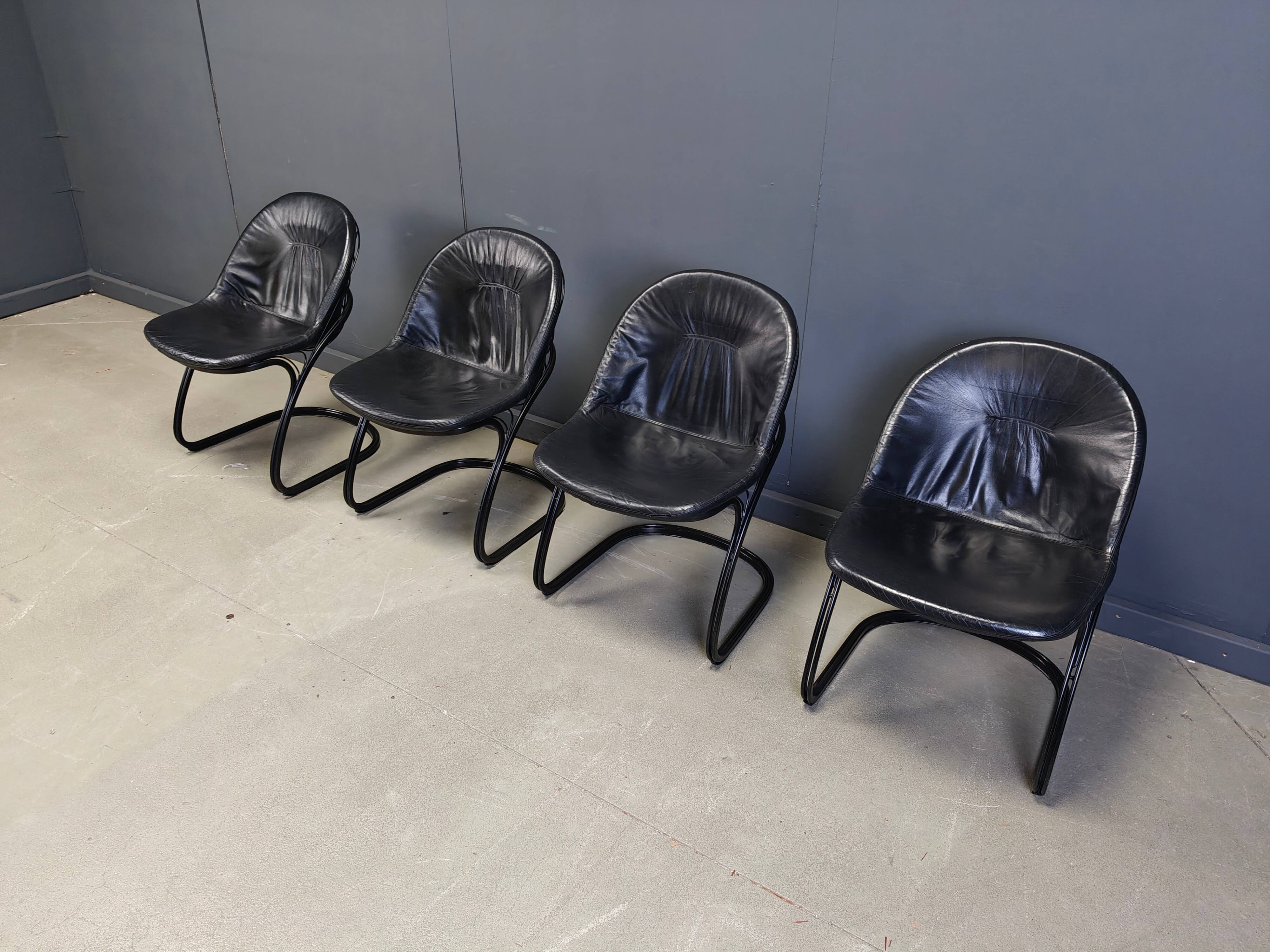 Gastone Rinaldi 'Pascale' dining chairs, 1970s - set of 4