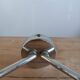 Pair of vintage wall lights in chromed metal and opaline 1970