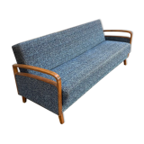 Daybed sofa from the 60s in wood and fabric
