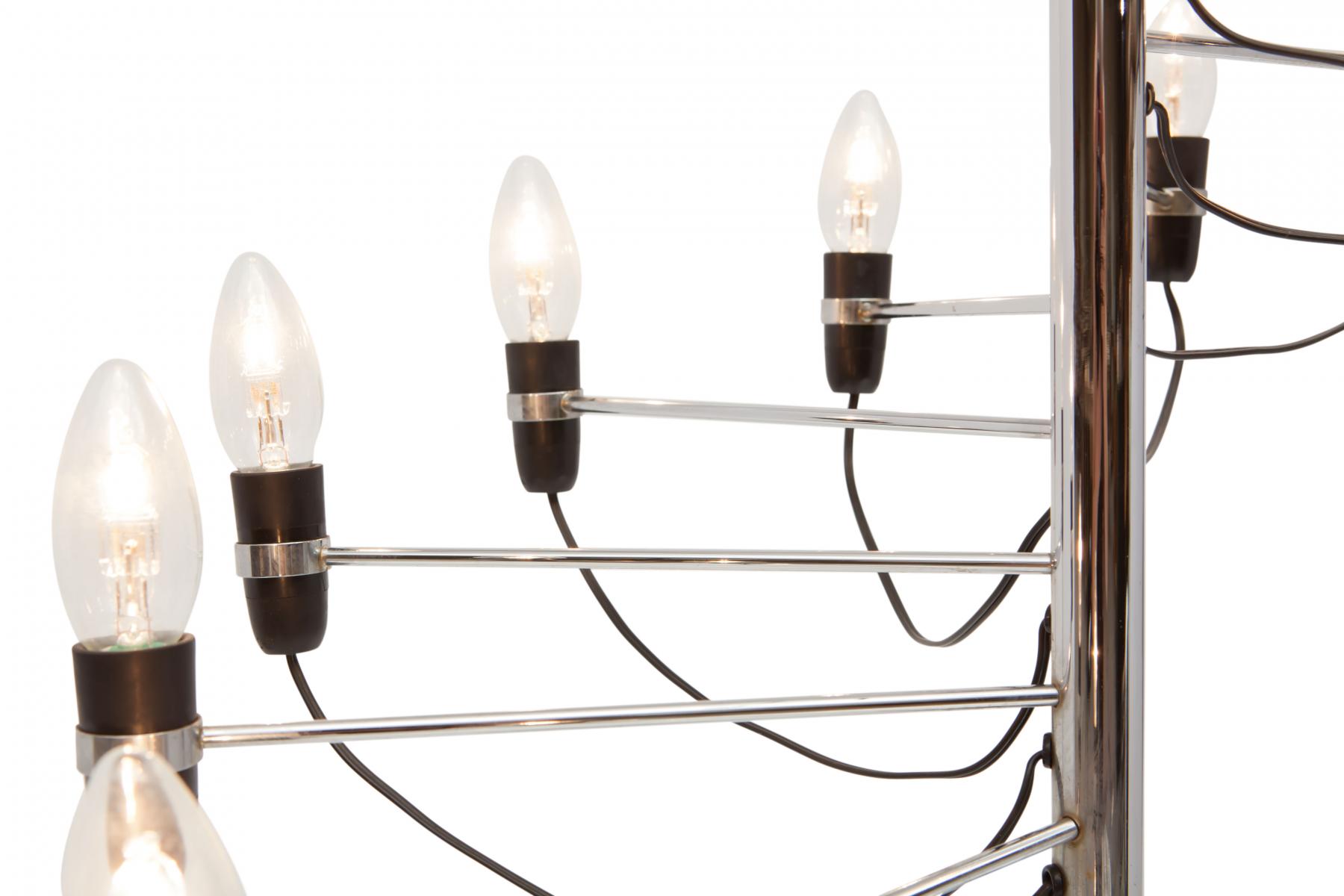 Lampadaire en métal 1980s