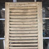 Old fir shuttered door