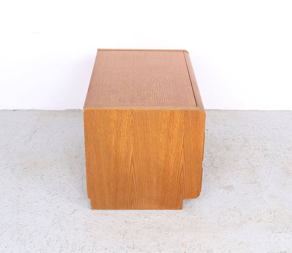 Set of vintage oak bedside tables from Moser, Germany, 1970s