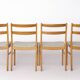 Lot de 4 chaises de salle à manger vintage en chêne, design suédois des années 1960 par Alb Johansson