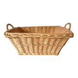 Wicker laundry rack
