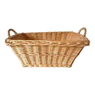 Wicker laundry rack