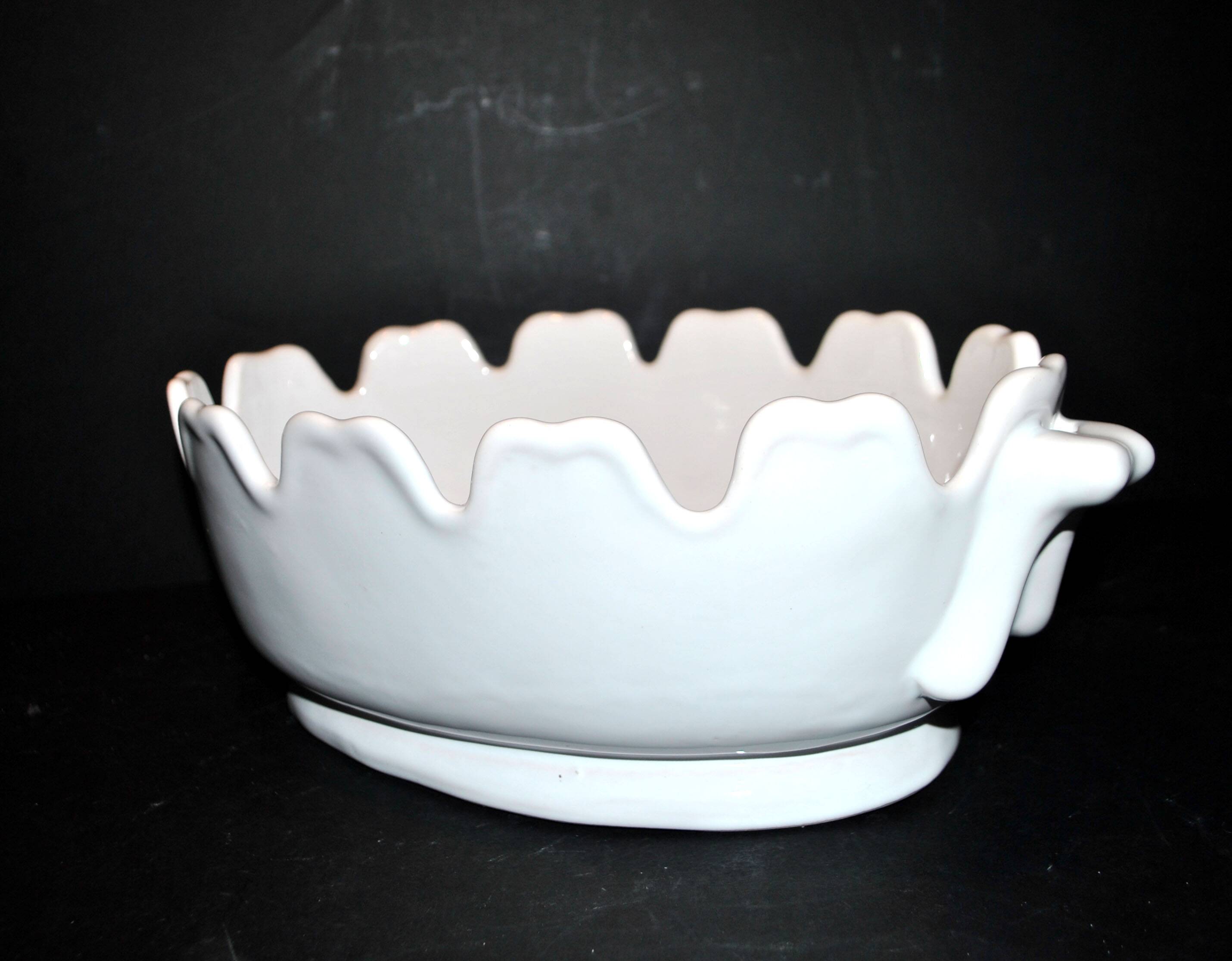Malicorne ceramic "verrière" glass cooler planter