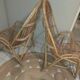 Pair of vintage rattan/wicker armchairs from the 70s