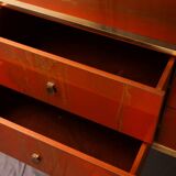 Maison JANSEN Commode en laque nuagée vers 1970