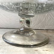 Set punch ou cocktail en verre soufflé bullé , esprit Biot