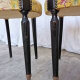 Vintage Paolo Buffa Chiavari Chairs: Mid-Century Modern Ladder Back Dining