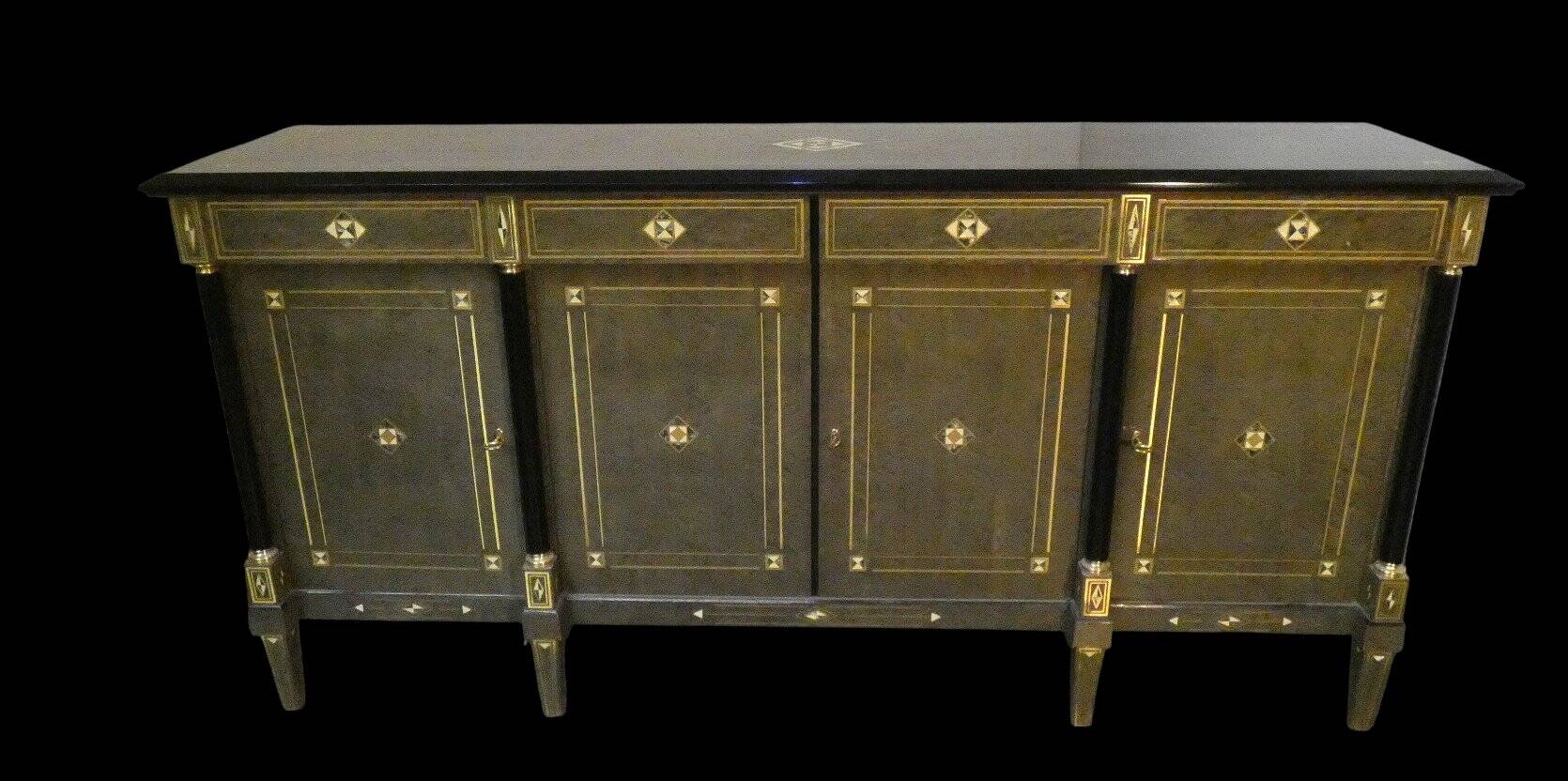 Louis XVI Style Hollywood Regency Sideboard, France, 1980s