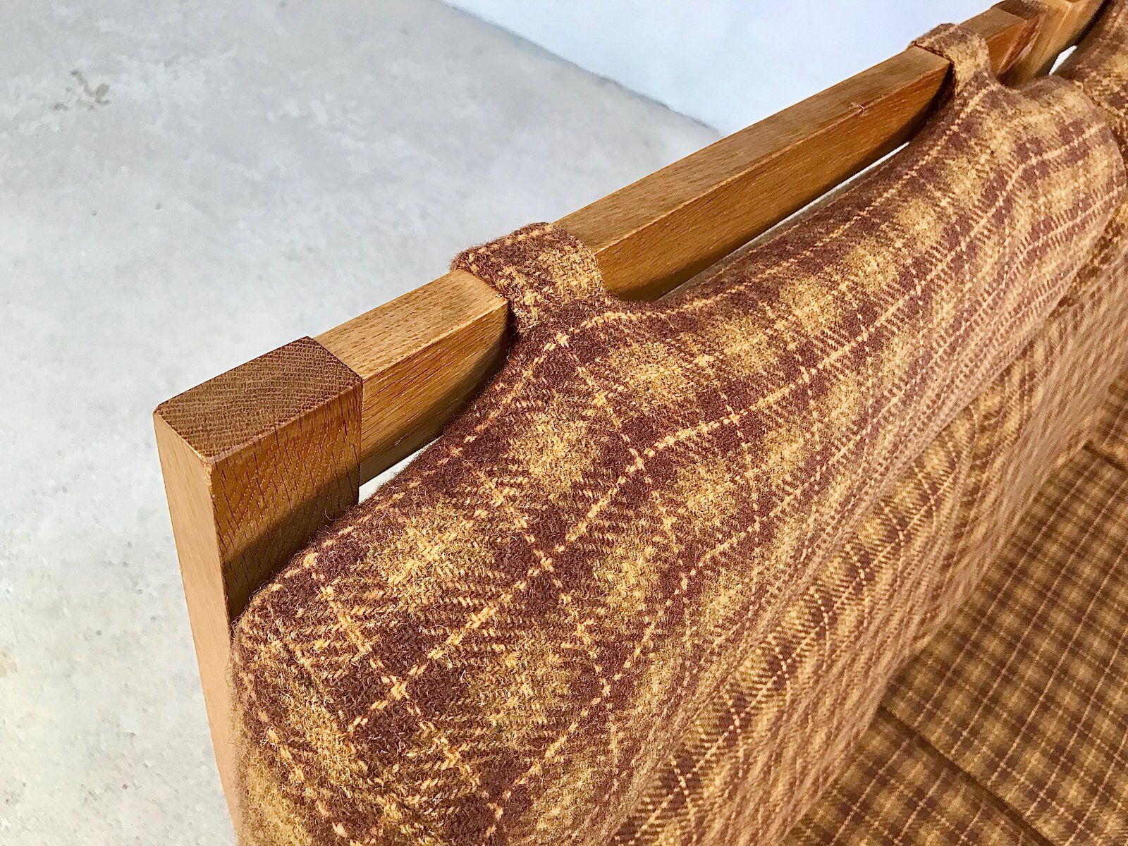 3-seater highback Capella sofa in oak by Illum Wikkelsø, Denmark 1960s