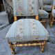 8 solid wood chairs in Louis XIII style