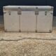 Riveted metal transport trunk