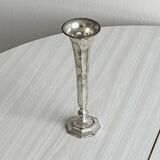 Antique patinated metal soliflore vase