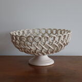 Braided ceramic basket, handmade Pichon Uzès