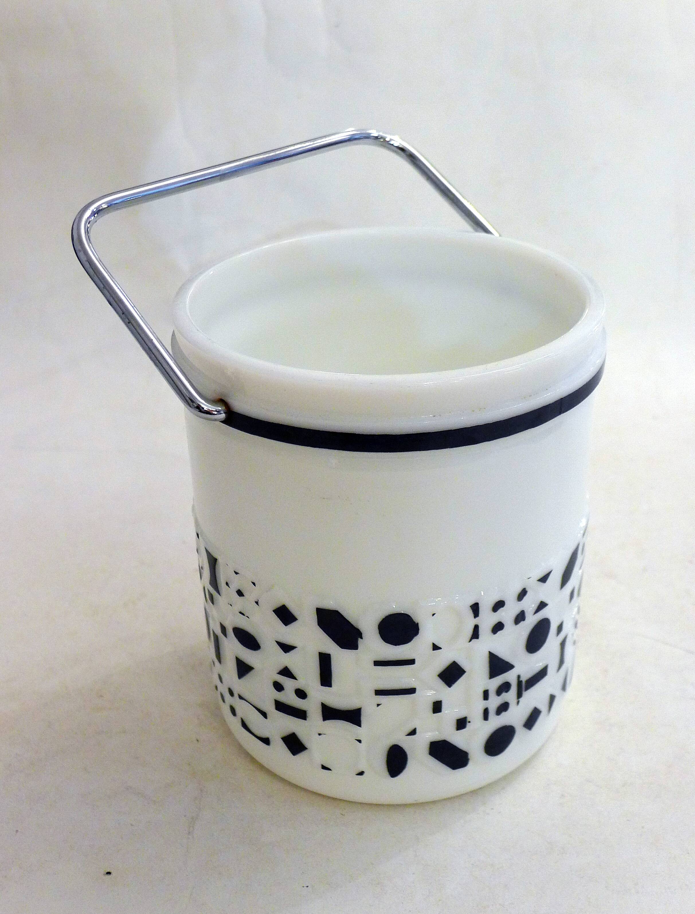 Opaline ice bucket 1960s