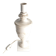 Neoclassical White Florentine Alabaster Table Lamp with Leaf Relief, Italy