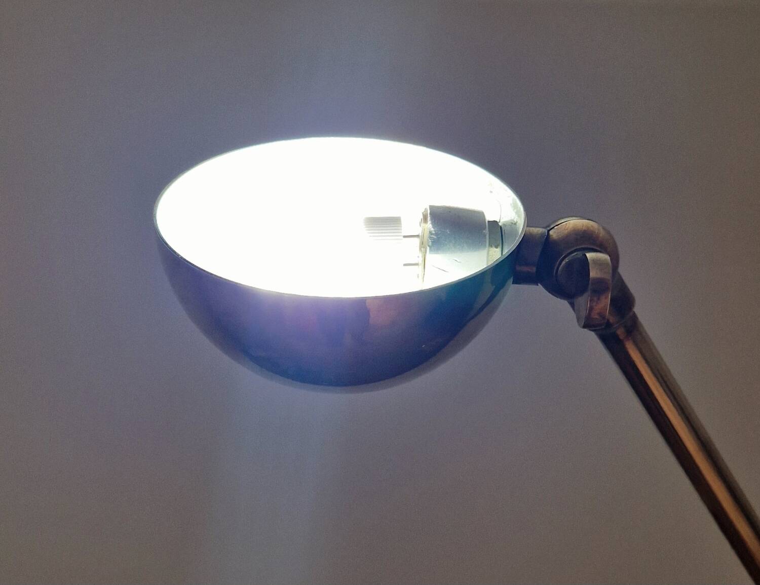 80s brass desk lamp