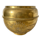 Brass flowerpot by Villedieu