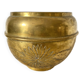 Brass flowerpot by Villedieu
