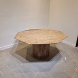 Amazing Rich Brown Octagonal Dining Table
