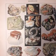 Mineral lithograph of 1922 (pyrite)