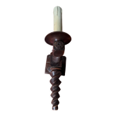 Applique bois tourné années 50