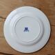 Vintage Gien earthenware flat plate with floral pattern on the border