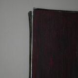 Acrylic painting on canvas portrait of a man from the 60s, old Scandinavian painting