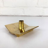 Scandinavian candle holder Model N°70 in brass, Pierre Forsell for Skultuna, 1960