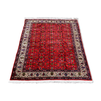 Square turkish kayseri rug 215x190 cm wool hand knotted vintage tribal beige