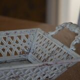 Metal openwork planter/stand on legs