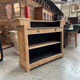 Solid oak bar from the 1950s