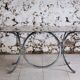 Chrome and smoked glass dining table in the style of Gastone Rinaldi, 1970.