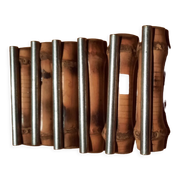 6 knife doors in bamboo and metal