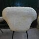 Pair of haired armchairs 1960