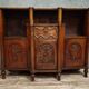 Buffet ancien sculpté en bois massif – Décor angelots – XIXe siècle