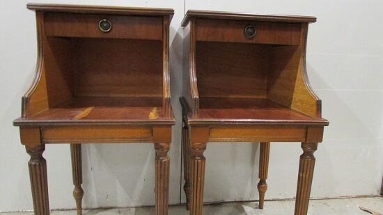 Pair of nightstands of english style
